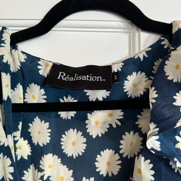 Réalisation Par The Valentina Blue Daisy Mini Dress XS - Picture 7 of 8